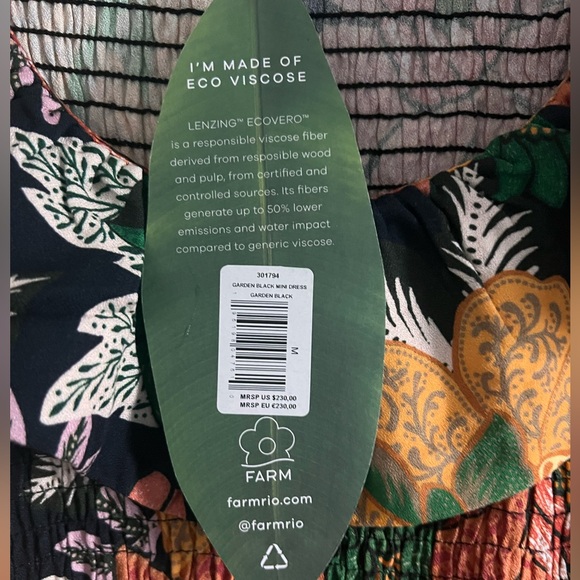 FARM Rio - GARDEN BLACK MINI DRESS - Picture 5 of 5